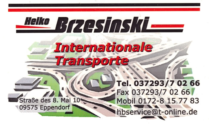 Heiko Brzesinski Internationale Transporte